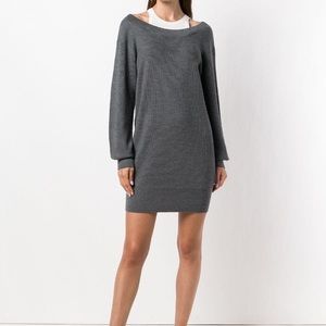 T by Alexandra Wang double layer sweater dress